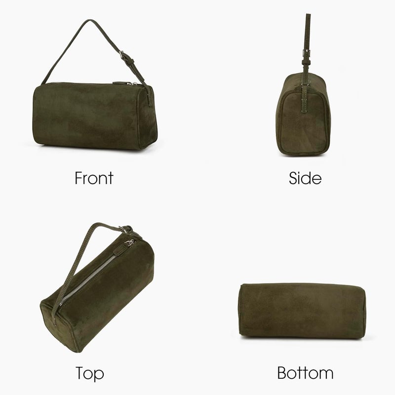 DONNAIN Premium Suede Leather Crossbody Purses for Women, Small Shoulder Bag with Adjustable Strap and Crossbody Hobo Bag - Image 3